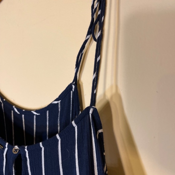 Billabong Navy and White Striped mini Dress - Picture 7 of 9